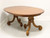 SOLD - TOMLINSON 1960's Neoclassical Banded Mahogany Oval Dining Table