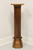 SOLD - TOMLINSON 1960's Neoclassical Burl Walnut Pedestal Display Column / Plant Stand