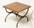 TOMLINSON 1960's Walnut Square Cocktail Table with Metal Legs - A