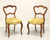 SOLD - Antique Circa 1900 Victorian Walnut Side Chairs - Pair