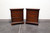 SOLD OUT - CRAFTIQUE Vintage Solid Mahogany Three-Drawer Nightstands - Pair