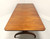 SOLD - Mid 20th Century Mahogany String Inlay Trestle Dining Table