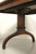 SOLD - Mid 20th Century Mahogany String Inlay Trestle Dining Table
