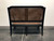 SOLD OUT - BAKER French / Neoclassical Cane Settee Bench with Cut Velvet Fabric SOLD OUT - BAKER French / Neoclassical Cane Settee Bench with Cut Velvet Fabric