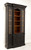 SOLD - Late 20th Century Traditional Breakfront Bookcase with Distressed Black Finish