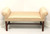 SOLD - Chippendale Mahogany Frame Upholstered Scroll Arm Bench