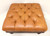 SOLD - HANCOCK & MOORE Tufted Leather Regency Large Square Ottoman