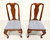 SOLD - HENKEL HARRIS 109S 24 Solid Wild Black Cherry Queen Anne Dining Side Chairs - Pair C