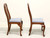 SOLD - HENKEL HARRIS 109S 24 Solid Wild Black Cherry Queen Anne Dining Side Chairs - Pair C