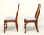 SOLD - HENKEL HARRIS 109S 24 Solid Wild Black Cherry Queen Anne Dining Side Chairs - Pair C