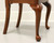 SOLD - HENKEL HARRIS 109S 24 Solid Wild Black Cherry Queen Anne Dining Side Chairs - Pair C