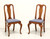 SOLD - HENKEL HARRIS 109S 24 Solid Wild Black Cherry Queen Anne Dining Side Chairs - Pair B