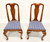 SOLD - HENKEL HARRIS 109S 24 Solid Wild Black Cherry Queen Anne Dining Side Chairs - Pair A