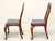 SOLD - HENKEL HARRIS 109S 24 Solid Wild Black Cherry Queen Anne Dining Side Chairs - Pair A