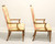 TOMLINSON 1960's Neoclassical Upholstered Dining Armchairs - Pair