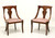 SOLD - DREXEL HERITAGE Mahogany Empire Style Dining Side Chairs - Pair A