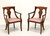 SOLD - DREXEL HERITAGE Mahogany Empire Style Dining Armchairs - Pair