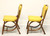 BAM-TAN 1960's Rattan Dining Side Chairs - Pair B