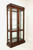 SOLD - CENTURY Claridge Solid Mahogany Chippendale Style Curio Display Cabinet