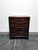 SOLD OUT - Banded Mahogany Chippendale Style Bachelor Chest w Brushing Slide