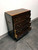 SOLD OUT - Banded Mahogany Chippendale Style Bachelor Chest w Brushing Slide