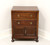 SOLD - Antique Circa 1900 Mahogany Bedside Chest with Cabinet & Bun Feet
