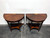 SOLD OUT - Mahogany Demilune Console Tables - Pair