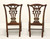 SOLD - MAITLAND SMITH Mahogany Chippendale Fretwork Dining Side Chairs - Pair A