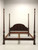 SOLD - BAKER Flame Mahogany Georgian Style California King Size Four Poster Bed