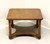 SOLD - TOMLINSON 1960's Walnut Neoclassical Square Coffee Cocktail Table with Undertier Shelf