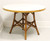 SOLD - FICKS REED Mid 20th Century Faux Bamboo Rattan Round Dining Table