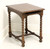 SOLD - HENREDON Dark Oak French Country Side Table with Barley Twist Legs & Stretcher