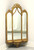 SOLD - Late 20th Century French Rococo Gold Gilt Triptych Beveled Wall Mirror w/ Shelf