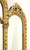 SOLD - Late 20th Century French Rococo Gold Gilt Triptych Beveled Wall Mirror w/ Shelf