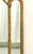 SOLD - Late 20th Century French Rococo Gold Gilt Triptych Beveled Wall Mirror w/ Shelf