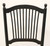 SOLD - Late 20th Century Distressed Black Cottage Style Dining Side Chairs with Rush Seats - Pair A