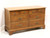 DIXIE Sheffield Manor Pecan Chippendale Style Double Dresser