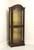 SOLD - Late 20th Century Cherry Transitional Style Curio Display Cabinet