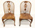 SOLD - DREXEL HERITAGE Oak Windsor Dining Side Chairs - Pair B