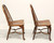 SOLD - DREXEL HERITAGE Oak Windsor Dining Side Chairs - Pair B