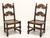 GRAND RAPIDS BOOKCASE and Chair Co Early 20th Century Oak Gothic Revival Dining Side Chairs - Pair C