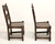 GRAND RAPIDS BOOKCASE and Chair Co Early 20th Century Oak Gothic Revival Dining Side Chairs - Pair C