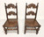 GRAND RAPIDS BOOKCASE and Chair Co Early 20th Century Oak Gothic Revival Dining Side Chairs - Pair B