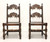 GRAND RAPIDS BOOKCASE and Chair Co Early 20th Century Oak Gothic Revival Dining Side Chairs - Pair B