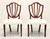 SOLD - BAKER Historic Charleston Mahogany Hepplewhite Dining Side Chairs - Pair C