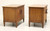 SOLD - HENREDON Sequent Mid Century Burlwood Nightstands - Pair