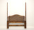 SOLD - HENREDON Mahogany Asian Chinoiserie Style Faux Bamboo & Cane Queen Size Headboard