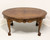 SOLD - Late 20th Century Bookmatched Walnut Chippendale Coffee Cocktail Table