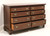 SOLD - CRAFTIQUE Solid Mahogany Chippendale Double Dresser