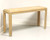 SOLD - HAMMARY Oak Contemporary Coastal Banded Parquetry Top Console Sofa Table
